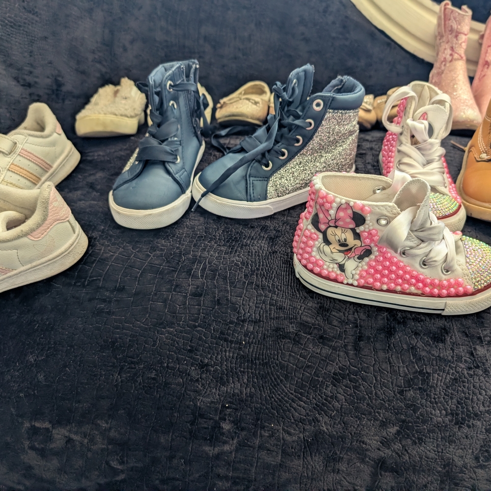 Pink and Brown Kids Boots - Picture 5 of 7